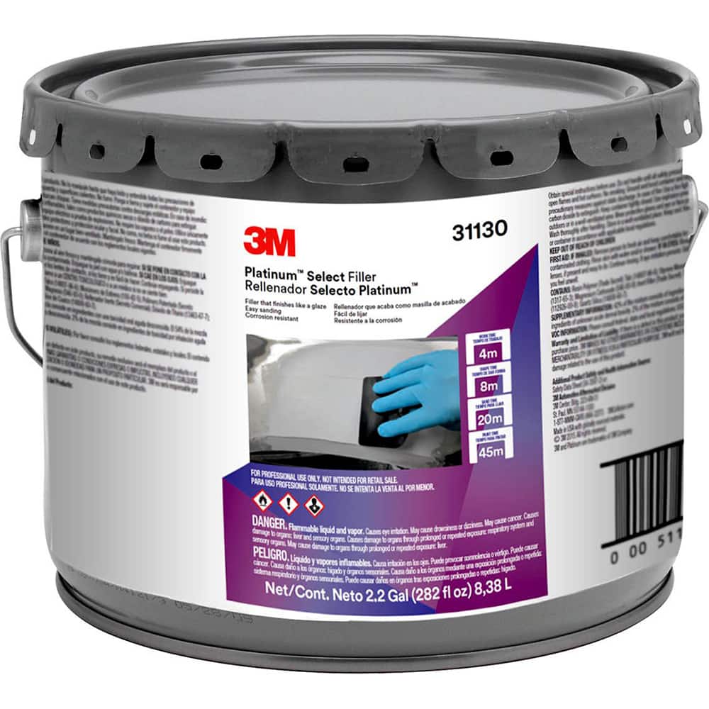 3M - Automotive Body Repair Fillers; Type: Body Filler ; Container Size: 3 Gal. ; Container Type: Pail ; Color: Lavender - Exact Industrial Supply