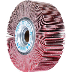 PFERD - Unmounted Flap Wheels; Abrasive Type: Coated ; Outside Diameter (Inch): 6 ; Face Width (Inch): 2 ; Center Hole Size (Inch): 1 ; Abrasive Material: Ceramic Oxide ; Grit: 80 - Exact Industrial Supply