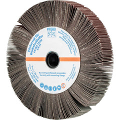 PFERD - Unmounted Flap Wheels; Abrasive Type: Coated ; Outside Diameter (Inch): 5 ; Face Width (Inch): 3/4 ; Center Hole Size (Inch): 5/8 ; Center Hole Thread Size: 5/8-11 ; Abrasive Material: Aluminum Oxide - Exact Industrial Supply