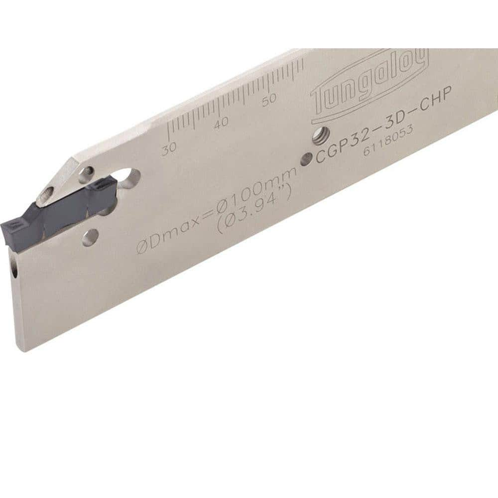 Indexable Cut-Off Blades; End Type: Double; Hand: Neutral; Blade Height (Decimal Inch): 1.2600; Blade Width (Decimal Inch): 0.1570; Blade Overall Length (Decimal Inch): 5.9060; Blade Overall Length (mm): 150.01; Blade Style: CGP; Compatible Insert Style: