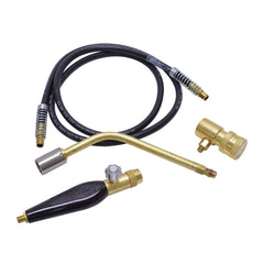 Made in USA - Propane & MAPP Torch Kits; Type: Air/LP ; Fuel Type: LP Gas ; Contents: Welding Handle TH9; Fuel Gas Regulator RP3A; Welding Brazing Tip ST06MP; Hoses HLP11SS ; Contents: Welding Handle TH9; Fuel Gas Regulator RP3A; Welding Brazing Tip ST06 - Exact Industrial Supply