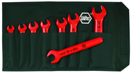 Insulated Open End Inch Wrench 8 Piece Set Includes: 5/16" - 3/4" In Canvas Pouch - Exact Industrial Supply