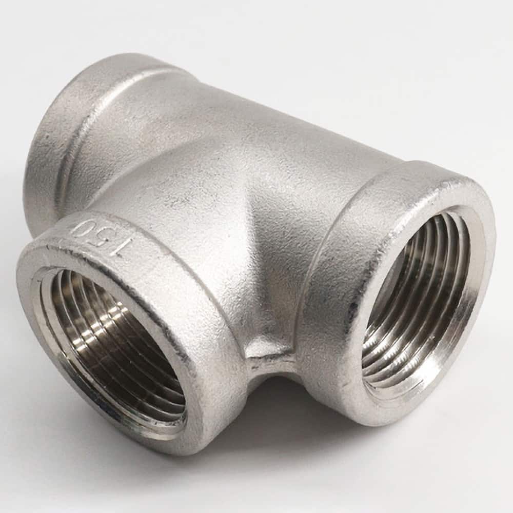 Guardian Worldwide - Stainless Steel Pipe Fittings; Type: Tee ; Fitting Size: 3 ; End Connections: FNPT x FNPT x FNPT ; Material Grade: 316 ; Pressure Rating (psi): 150 - Exact Industrial Supply