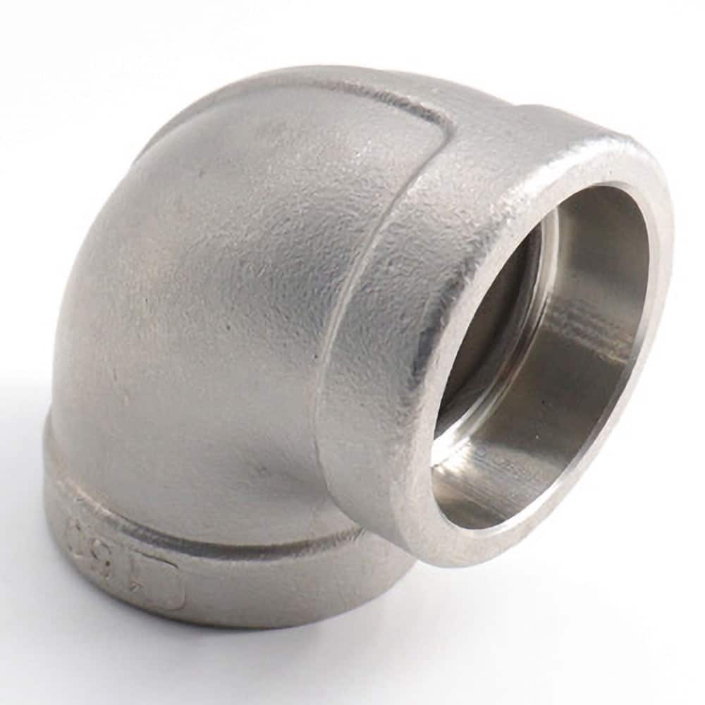 Guardian Worldwide - Stainless Steel Pipe Fittings; Type: 90? Elbow ; Fitting Size: 2-1/2 ; End Connections: Socket Weld x Socket Weld ; Material Grade: 316 ; Pressure Rating (psi): 150 - Exact Industrial Supply