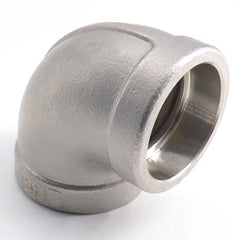 Guardian Worldwide - Stainless Steel Pipe Fittings; Type: 90? Elbow ; Fitting Size: 3 ; End Connections: Socket Weld x Socket Weld ; Material Grade: 316 ; Pressure Rating (psi): 150 - Exact Industrial Supply