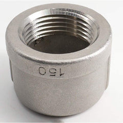 Guardian Worldwide - Stainless Steel Pipe Fittings; Type: Round Cap ; Fitting Size: 4 ; End Connections: Threaded ; Material Grade: 304 ; Pressure Rating (psi): 150 - Exact Industrial Supply