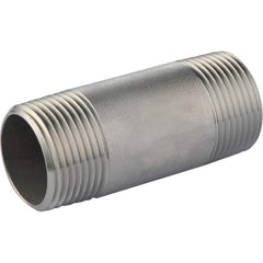 Guardian Worldwide - Stainless Steel Pipe Nipples & Pipe; Style: Threaded ; Pipe Size: 4 (Inch); Length (Inch): 9 ; Material Grade: 304/304L ; Schedule: 40 - Exact Industrial Supply