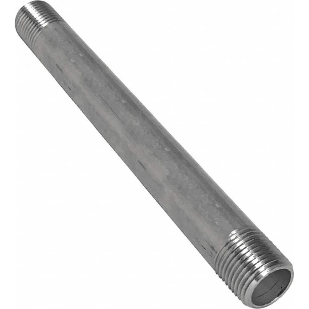 Guardian Worldwide - Stainless Steel Pipe Nipples & Pipe; Style: Threaded ; Pipe Size: 1-1/2 (Inch); Length (Inch): 12 ; Material Grade: 316/316L ; Schedule: 80