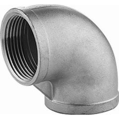 Guardian Worldwide - Stainless Steel Pipe Fittings; Type: 90? Elbow ; Fitting Size: 4 ; End Connections: FNPT x FNPT ; Material Grade: 304 ; Pressure Rating (psi): 150 - Exact Industrial Supply