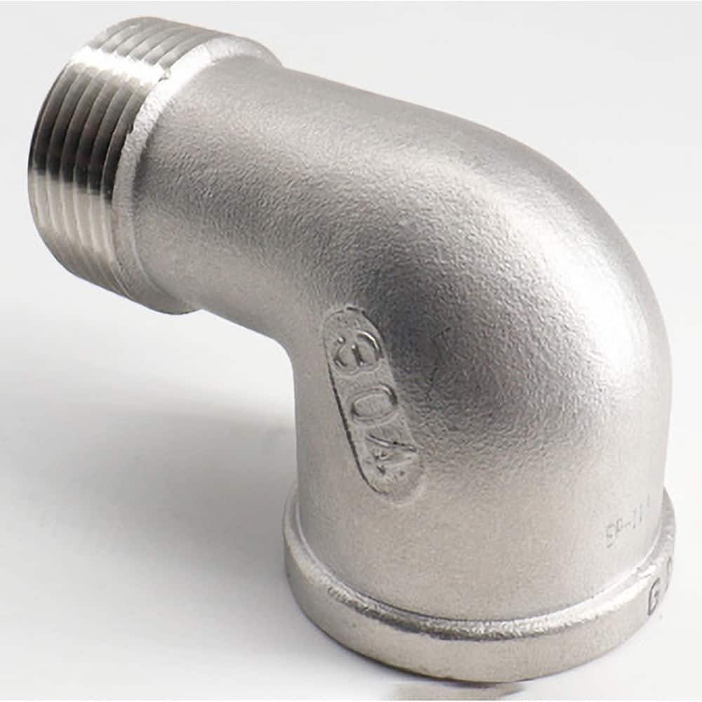 Guardian Worldwide - Stainless Steel Pipe Fittings; Type: 90? Street Elbow ; Fitting Size: 4 ; End Connections: MNPT x FNPT ; Material Grade: 304 ; Pressure Rating (psi): 150 - Exact Industrial Supply