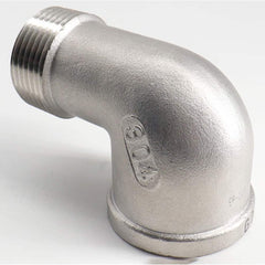 Guardian Worldwide - Stainless Steel Pipe Fittings; Type: 90? Street Elbow ; Fitting Size: 3 ; End Connections: MNPT x FNPT ; Material Grade: 304 ; Pressure Rating (psi): 150 - Exact Industrial Supply