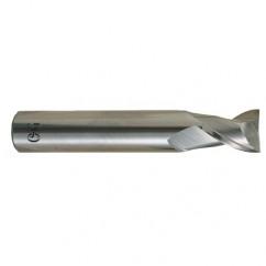 5/32 Dia. x 2 Overall Length 2-Flute .020 C/R Solid Carbide SE End Mill-Round Shank-Center Cutting-Uncoated - Exact Industrial Supply