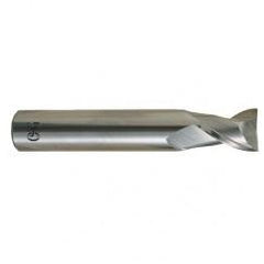 3/16 Dia. x 2 Overall Length 2-Flute .020 C/R Solid Carbide SE End Mill-Round Shank-Center Cutting-Uncoated - Exact Industrial Supply