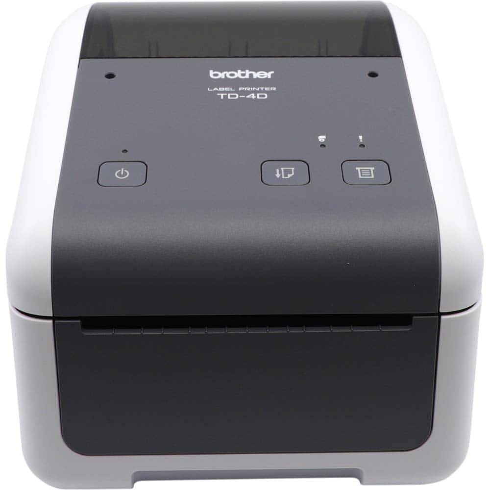 Brother - Electronic Label Makers; Type: Desktop Printer ; Power Source: 24V DC 5A Auto Ranging Power Supply ; Resolution: 203 ; Contents: Printer; USB Cable; AC Adapter; Power Cable; Printed Guides; Software (Brother Solutions Center) ; Contents: Printe - Exact Industrial Supply