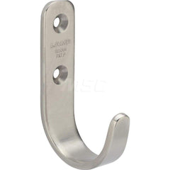 All-Purpose & Utility Hooks; Overall Length (Inch): 1-11/16; Overall Length (mm): 43.0000; Finish/Coating: Satin; Maximum Load Capacity: 17.60; Additional Information: Width: 18 mm; Projection:30 mm; Height: 70 mm; Distance Between Mounting Holes: 23 mm;