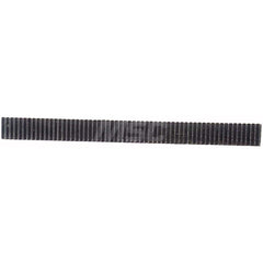 1/4″ Face Width 4' Long 303/316 Stainless Steel Gear Rack 20 Pitch, 20° Pressure Angle, Square