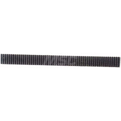 1/2″ Face Width 1' Long 416 Stainless Steel Gear Rack 24 Pitch, 20° Pressure Angle, Square