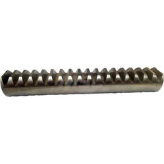 6mm Diam 4' Long 303/316 Stainless Steel Gear Rack 0.5 Pitch, 20° Pressure Angle, Round