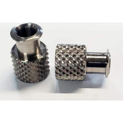 Medical Tubing Connectors & Fittings; Connector Type: Female Luer Lock; Material: 316 Stainless Steel; Application: Used as Plugs; For Many Laboratories; Color: Silver