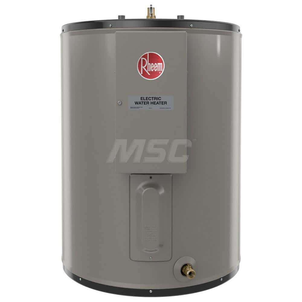 Electric Water Heaters; Style: Light-Duty; Voltage: 480; Wire Gauge: 10; Temperature Rise: 120 ™F @ 15 GPH; Kilowatts: 4.5; Tank Capacity (Gal.): 40.00; Diameter/Width (Inch): 22-1/4; Amperage Rating: 9.4; Phase: 1; 3