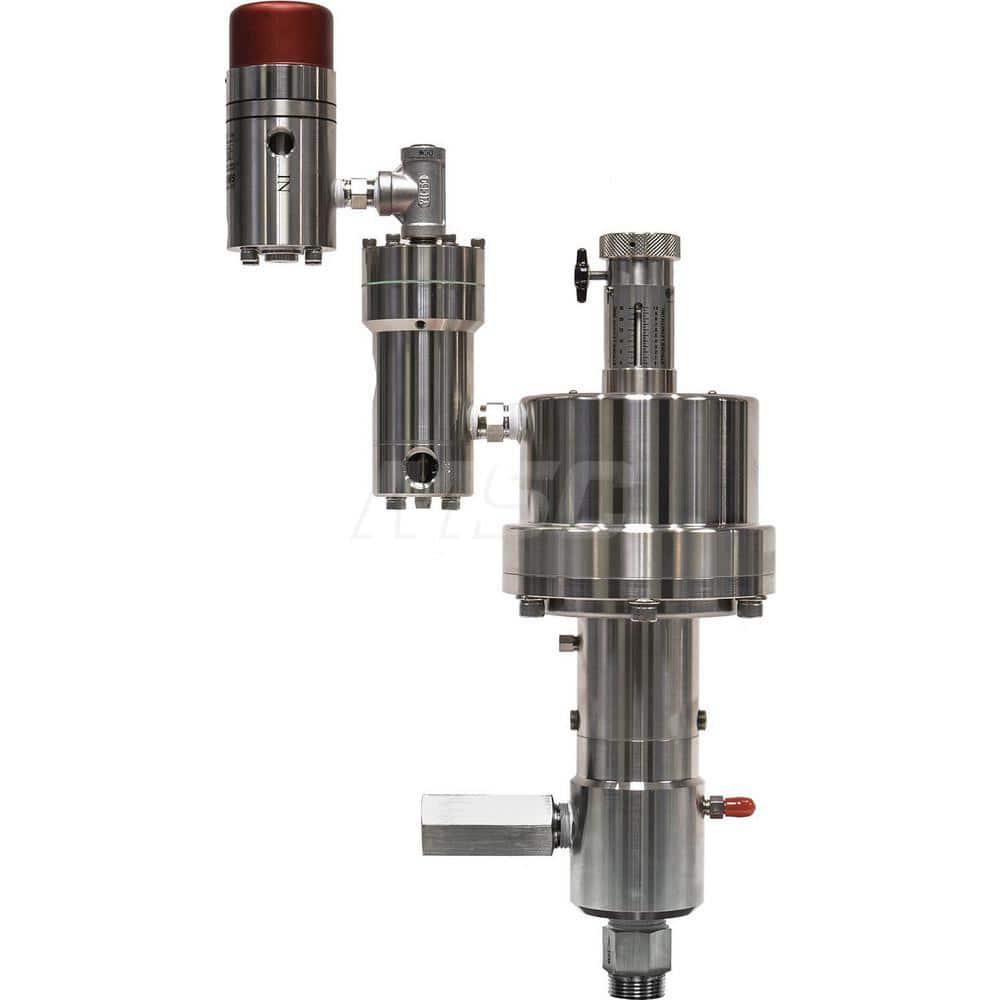 Metering Pumps; Type: Pneumatic Pump; GPH: 9.080; Pressure: 4700; Length (Decimal Inch): 21.0000; Width (Decimal Inch): 16.0000; Height (Inch): 13