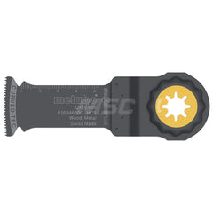 Rotary & Multi-Tool Accessories; Accessory Type: Oscillating Saw Blade; For Use With: Metabo MT 18 LTX BL QSL; Material: High Speed Steel; Application: Plunge Cuts in Wood