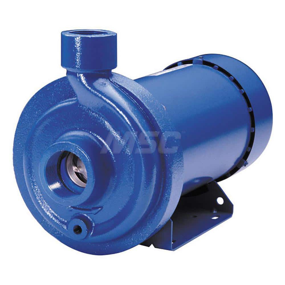 Straight Pumps; Current Type: AC; Amperage Rating: 10.2/5.3-5.1; Phase: 1; Horsepower: 3/4; Motor Type: TEFC; Inlet Size: 1-1/4; Maximum Flow Rate (GPM): 180.00; Maximum Head Pressure (psi): 65.0; Maximum Head Pressure (Ft): 150; Housing Material: Cast Ir
