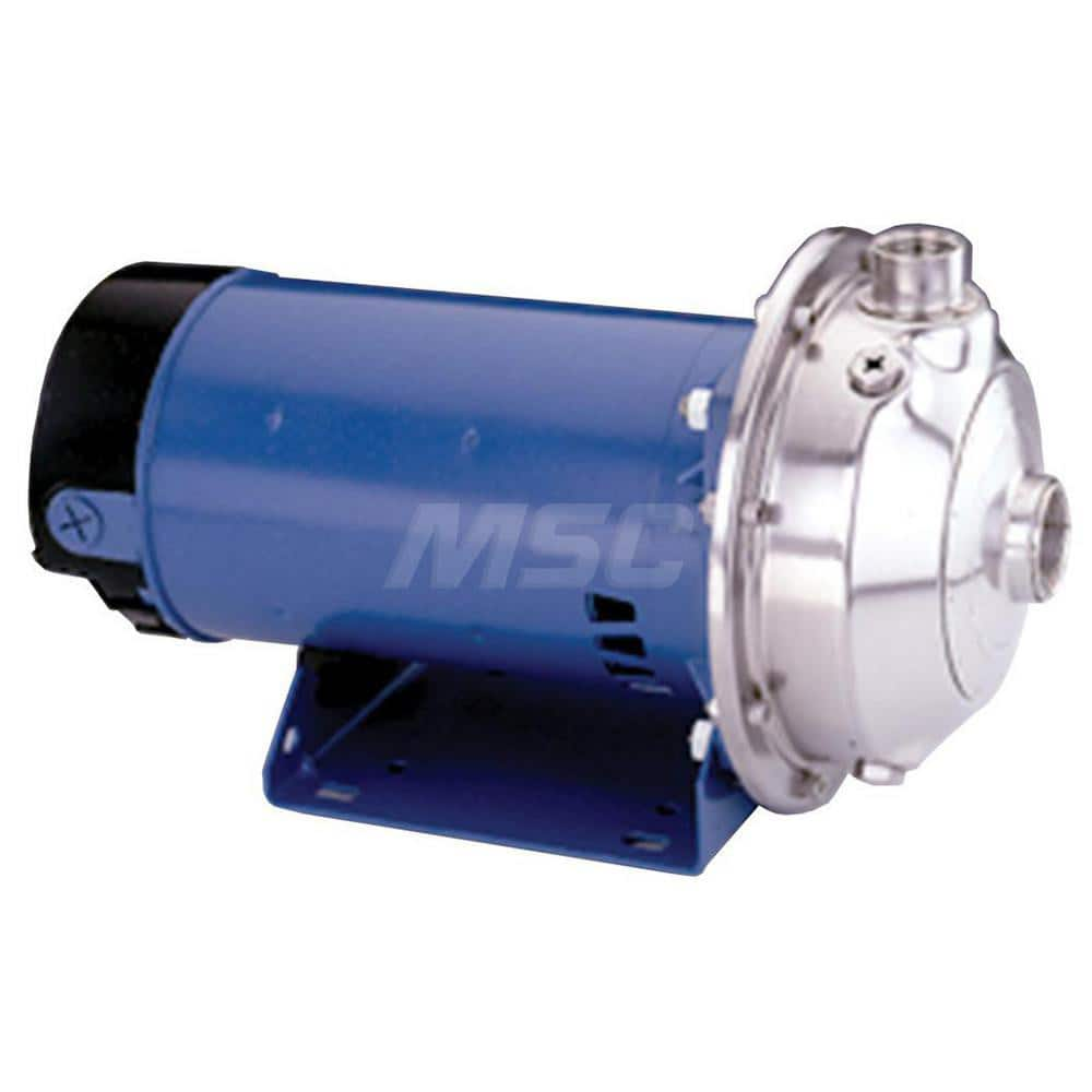 Straight Pumps; Current Type: AC; Amperage Rating: 3.5-3.4/1.7; Phase: 3; Horsepower: 1; Motor Type: ODP; Inlet Size: 1-1/4; Maximum Flow Rate (GPM): 180.00; Maximum Head Pressure (psi): 65.0; Maximum Head Pressure (Ft): 150; Housing Material: 316 SS; Imp