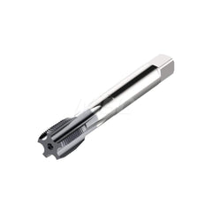 British Standard Pipe Tap: 3/8-19 BSPP, Modified Bottoming Chamfer, 5 Flutes High Speed Steel, TiAlN Finish, Series MTS