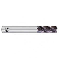 7/16 x 7/16 x 1 x 2-3/4 4Fl .015 C/R Carbide End Mill - EXO - Exact Industrial Supply