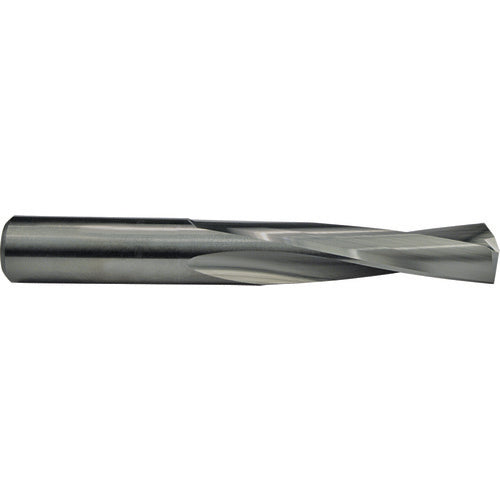 3.2 mm Dia. × 3.2 mm Shank × 22 mm Flute Length × 48 mm OAL, 2xD Flute, Solid Carbide Drill - Exact Industrial Supply