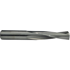 3.1 mm Dia. × 3.1 mm Shank × 22 mm Flute Length × 48 mm OAL, 2xD Flute, Solid Carbide Drill - Exact Industrial Supply