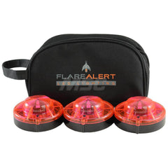 Road Safety Lights & Flares; Type: 0.5 Watt Road Flare Kit; Bulb Type: LED; Bulb/Flare Color: Red; Body Material: Polycarbonate; Battery Size: AA