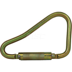 Carabiners; Gate Type: Auto Locking; Gate Width: 1.97; Inside Length: 8.0000; Material: Steel; Narrow End Inside Width: 5.4