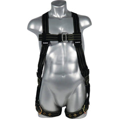 Fall Protection Harnesses: 310 Lb, Construction Style, Size Universal, For Derrick & Oil Rig, Back