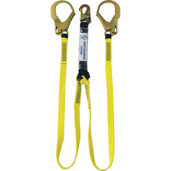 Lanyards & Lifelines; Load Capacity: 310 lb; Construction Type: Webbing; Harness Type: Fall Arrest; Lanyard End Connection: Snap Hook; Anchorage End Connection: Rebar Hook; Length Ft.: 6.00