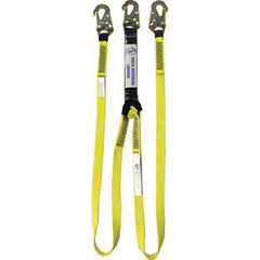 Lanyards & Lifelines; Load Capacity: 310 lb; Construction Type: Webbing; Harness Type: Fall Arrest; Lanyard End Connection: Snap Hook; Anchorage End Connection: Snap Hook; Length Ft.: 6.00