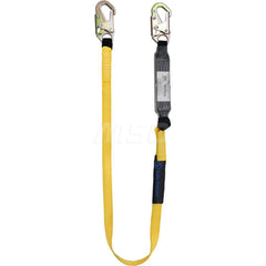 Lanyards & Lifelines; Load Capacity: 310 lb; Construction Type: Webbing; Harness Type: Fall Arrest; Lanyard End Connection: Snap Hook; Anchorage End Connection: Snap Hook; Length Ft.: 6.00