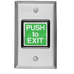 Pushbutton Switches; Switch Type: Pushbutton Switches Only; Pushbutton Type: Electronic Button; Pushbutton Shape: Square; Pushbutton Color: Green; Operator Illumination: Illuminated; Amperage (mA): 2; Voltage: 12-24; Contact Form: SPDT; Standards Met: UL