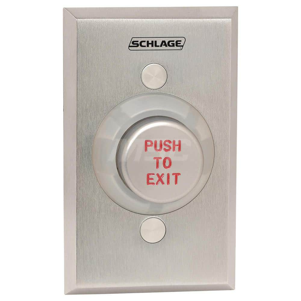 Pushbutton Switches; Switch Type: Push Button; Pushbutton Type: Extended; Pushbutton Shape: Round; Pushbutton Color: Silver; Operator Illumination: NonIlluminated; Operation Type: Momentary (MO); Amperage (mA): 5; Voltage: 12-24; Contact Form: DPDT; Amper