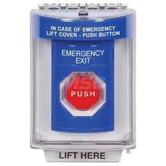 Pushbutton Switches; Switch Type: Push Button; Pushbutton Type: Pneumatic Button; Pushbutton Shape: Round; Pushbutton Color: Red; Operator Illumination: Illuminated; Amperage (mA): 10; Contact Form: 1NO/1NC; Standards Met: ADA Compliant; UL/cUL Listed; Am