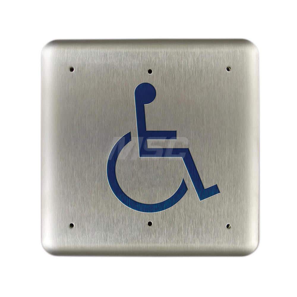 Electromagnet Lock Accessories; Type: Hardwired Pushplate; For Use With: Touchless Actuators; Material: Stainless Steel; Material: Stainless Steel; For Use With: Touchless Actuators; Type: Hardwired Pushplate; Accessory Type: Hardwired Pushplate; Type: Ha