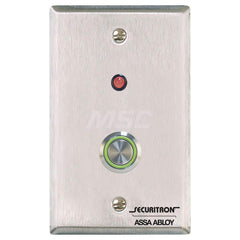 Pushbutton Switches; Switch Type: Push Button; Pushbutton Type: Halo-Style; Pushbutton Shape: Round; Pushbutton Color: Green; Operator Illumination: Illuminated; Operation Type: Momentary (MO); Amperage (mA): 4; Voltage: 12-24; Contact Form: DPDT; Standar