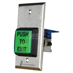 Pushbutton Switches; Switch Type: Pushbutton Switch with Timer; Pushbutton Type: Extended; Pushbutton Shape: Square; Pushbutton Color: Green; Operator Illumination: Illuminated; Operation Type: Momentary (MO); Amperage (mA): 2; Voltage: 12-24; Contact For