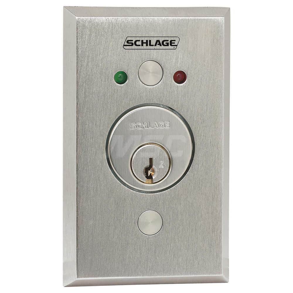Key Switches; Switch Type: Flush Mount; Switch Sequence: On-Off; Contact Form: DPDT; Actuator Type: Switch; Key; Terminal Type: Spring; Voltage: 12; 24; 30; Material: Stainless Steel