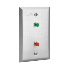 Electromagnet Lock Accessories; Type: Dual Indicator Monitoring Station; For Use With: Interior Applications; Material: Stainless Steel; Material: Stainless Steel; For Use With: Interior Applications; Type: Dual Indicator Monitoring Station; Accessory Typ