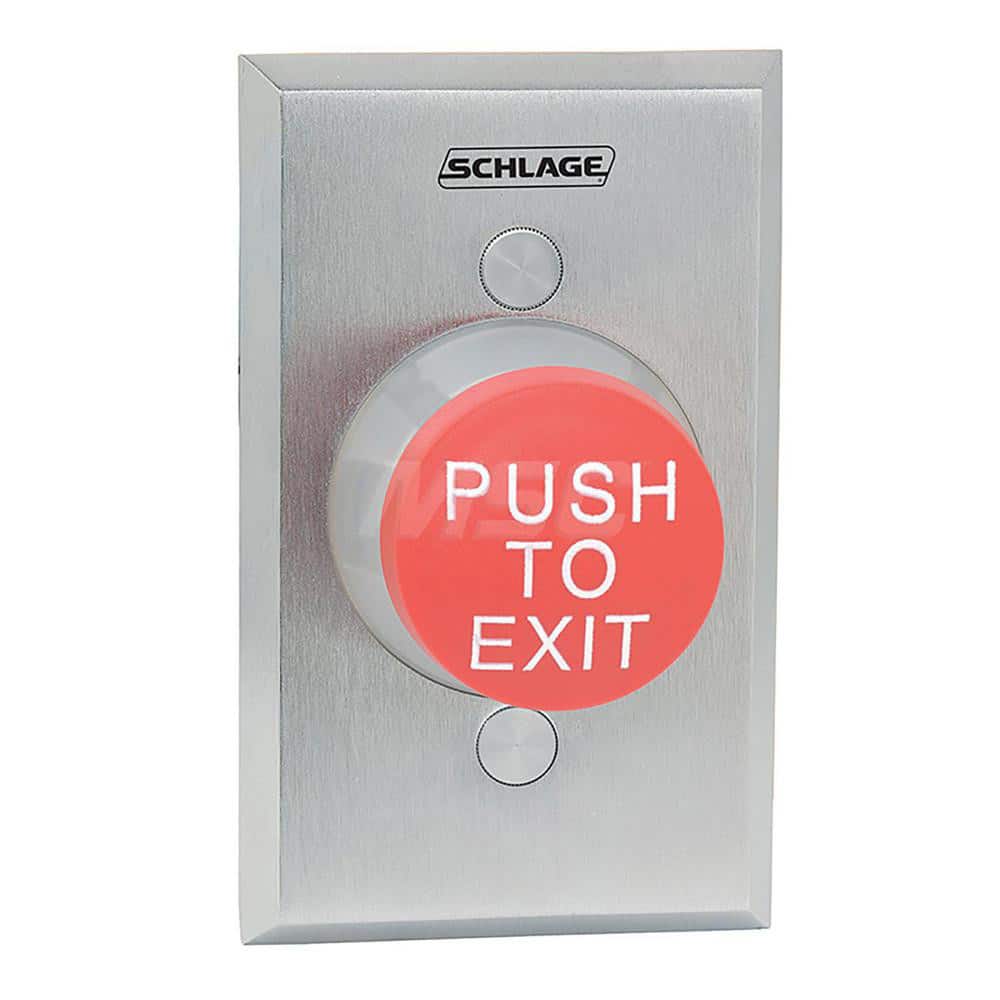 Pushbutton Switches; Switch Type: Push Button; Pushbutton Type: Extended; Pushbutton Shape: Round; Pushbutton Color: Red; Operator Illumination: NonIlluminated; Operation Type: Momentary (MO); Amperage (mA): 5; Voltage: 12-24; Contact Form: SPDT; Amperage