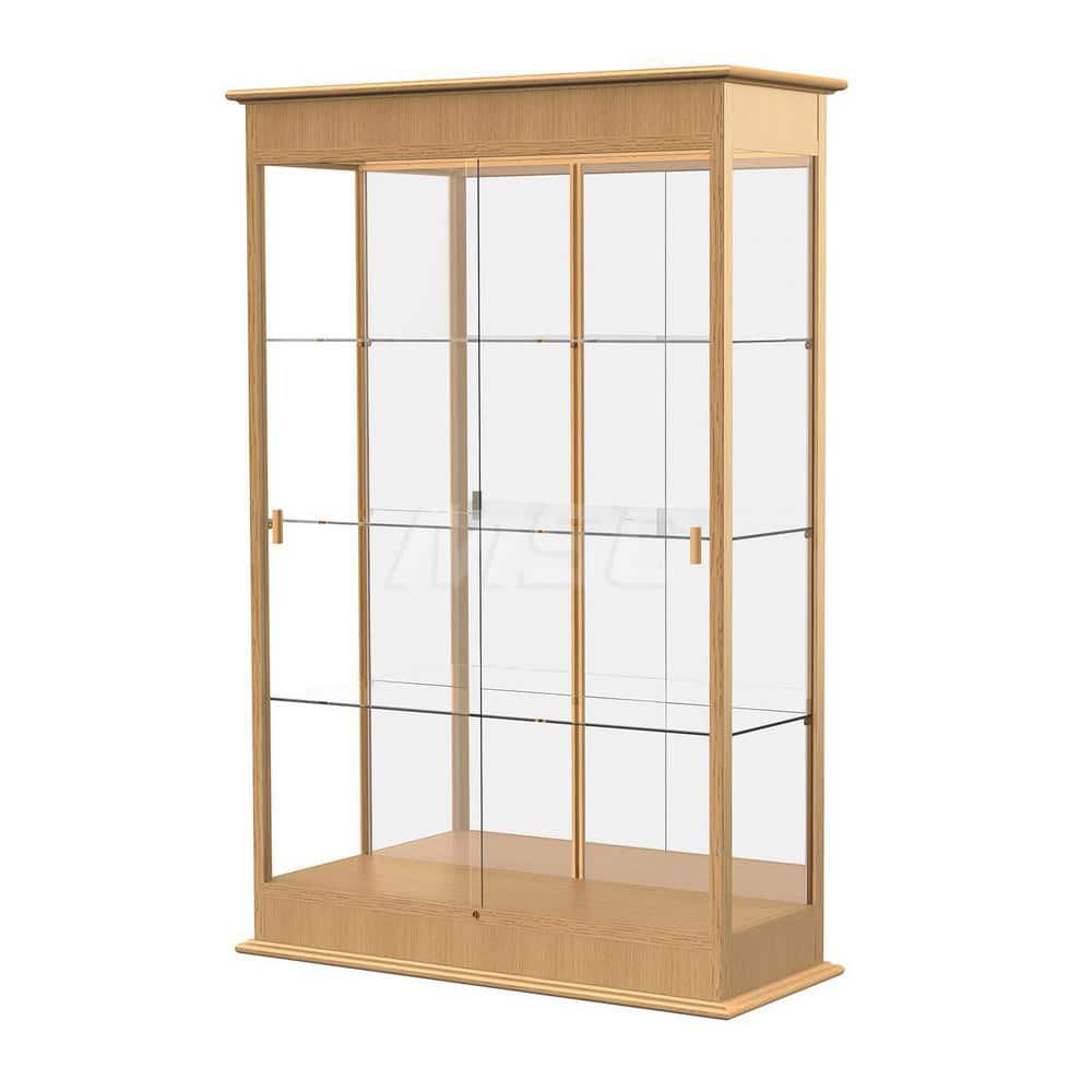 Bookcases; Color: Natural Oak; Number of Shelves: 3; Width (Decimal Inch): 48.0000; Depth (Inch): 18; Material: Oak; Material: Oak