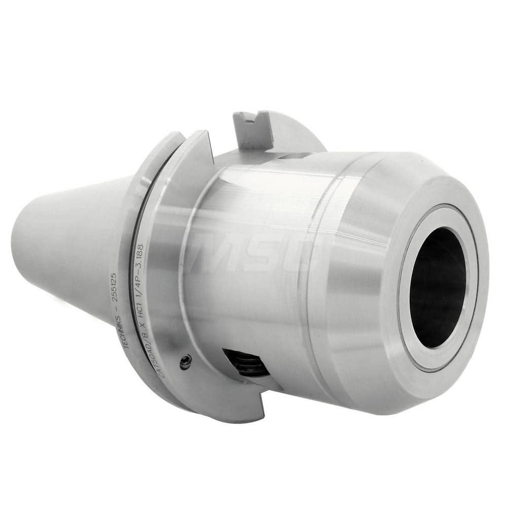 Hydraulic Tool Chuck: Taper Shank, 20 mm Hole 90 mm Projection, 38 mm Nose Dia, Through Coolant