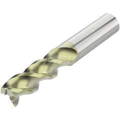 Square End Mill: 5/8'' Dia, 1-5/8'' LOC, 5/8'' Shank Dia, 3-1/2'' OAL, 3 Flutes, Solid Carbide Single End, ANF Finish, Helical Flute, 45 ° Helix, Centercutting, RH Cut, RH Flute, Series A345